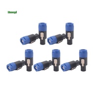 10PC 4Pin NL4FC Speaker Connector Ohm Plug Speaker Audio Cable Adapter Twist Lock 4Pin Speakon Femal