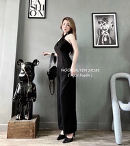 [Voucher 50k Freeship Max 0 đồng toàn quốc] Jum thiết kế đi tiệc cưới quần ống suông dài jum cổ yếm 