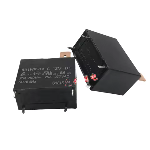5 PCS 891WP-1A-C 12VDC 25A 4 PINOS POWER RELAY