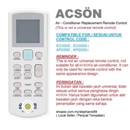 ACSON AIR-COND AIR CONDITIONER REPLACEMENT REMOTE CONTROL  APGS02-i / ECGS02-i