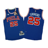 Adidas 76ers Ben Simmons 16-17 Retro Night Swingman Jersey