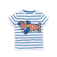 Plane Go Fly Stripes Kids T-Shirt FK3-30043 Boys' T-Shirt/