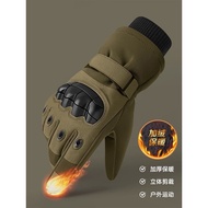 加绒手套保暖防寒滑雪40度冬季手套户外骑防滑耐磨摩托车冬天手套Add velvet gloves to keep warm and cold-proof skiing 40 degrees in wi