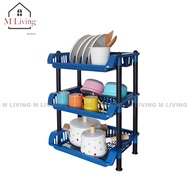 M Living 9850-3/3 Dish Rack Plastic Drainer Size 36 x 48 x 64 Cm. (B3)