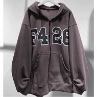 DREAMS F426 Oversize Zipper Hoodie Jacket for Men and Women