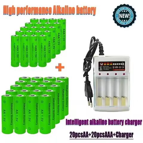 Original Rechargeable Battery 1.5V High Performance AA AAA Battery Smart Charger for Computer Clock 