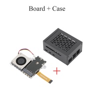Raspberry Pi 5 PCIE ไปบอร์ดขยายสำหรับเครื่องพิมพ์ฮาร์ดไดรฟ์มีพัดลมขนาดเล็กเคสระบายความร้อนรวมสำหรับ