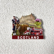 【Shipment Within 24 Hours‌】 Scotland Travel Souvenir Edinburgh Castle 3D Magnetic Fridge Sticker Hom