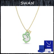 SWAN POP SWAN Swan Necklace Green Crystal Necklace Adjustable Pendant Simple Exquisite Pendant (Gift