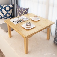 Bamboo Tea Solid Wood Bay Window Table Tatami Coffee Table Sitting Kang Table Japanese Simple Square