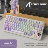 ATTACK SHARK | Attack Shark X85PRO RGB Wireless Mechanical Keyboard Alloy Knob Smart Color Screen GA