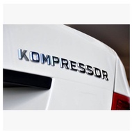 English KOMPRESSOR Dedicated Benz C-Class E-Class C200 C180 V12 V8 Letter Rear Tail Label Car Sticke
