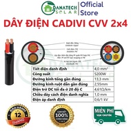 Dây điện ngoài trời cadivi 2 lõi CVV 2x4mm2 | 2x6mm2 | 2x8mm2 | 2x10mm2 | ruột đồng tinh chất | Vỏ c
