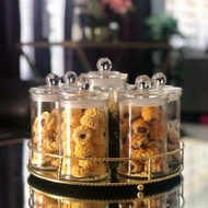 Balang kaca Air Tie Jar With Lids 750ML