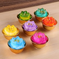 Lotus Lamp Candle Lotus Lamp Ceramic Golden Bowl Lotus Lotus Lamp Vow Lamp Butter Red Floating Lotus