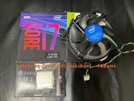 英特爾 Intel i7-9700 3.0G  8C LGA1151 CPU 處理器 及 原裝 散熱 風扇