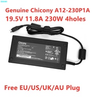 Genuine Chicony A12-230P1A 19.5V 11.8A 230W 4Holes AC Adapter For Clevo P751DM P170EM P750ZM P770ZM 