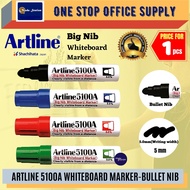 Artline 5100A Whiteboard Marker Pen / Big Nib Marker Pen / White board Marker / Bullet Point / 5100A