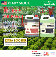 10L AgroBuddy Liquid AB Set Water Soluble Fertiliser Fertigation Hydroponic | Pati Baja AB Fertigasi