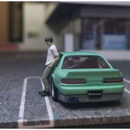 Figure 1 Initial64 D Iketani Koichiro pose 1 Diorama Model Hot Wheels Hobby Japan HJ Mini GT Kyosho 