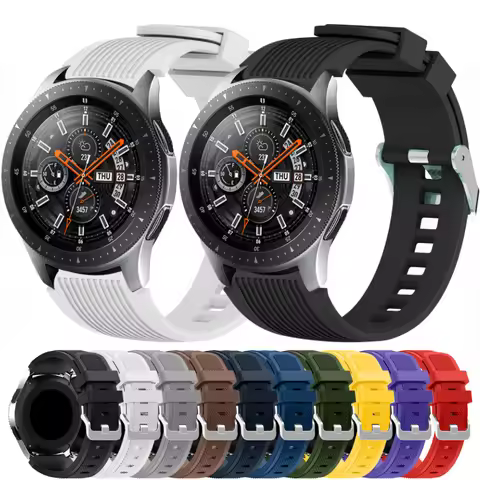 22mm 20mm Silicone Strap For Samsung Watch 3 45mm/Gear S3 /Huawei Watch 3/GT2 Pro Sports bracelet Fo