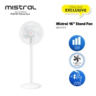 [Raya Special] Mistral 16 inch Stand Fan MSF047 / Speed Selection /Oscillation /Convertible Height/ ABS Fan Blade/ Powerful/ 2 Years Warranty/ 8 Years Fan Motor Warranty