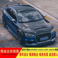 High Quality Audi No Drill Real Carbon Fiber Spoiler A3/RS3/A4/A5/S4/A8/A6 M4 Spoiler