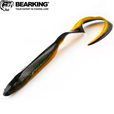 BEARKING Soft Lures200mm 150mm Artificial Lures Fishing Worm Silicone Bass Pike Minnow Swimbait Jigg