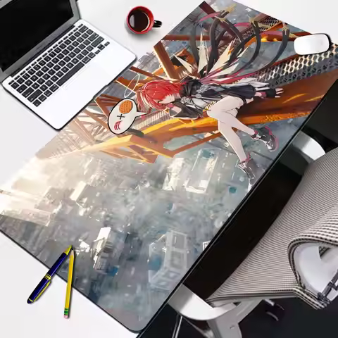 Arknights Gabinete Mouse Pad Exusiai the New Covenant XL Large Custom Home New Mousepad XXL Desk Mat