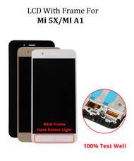 จอแอลซีดีพร้อมกรอบดิจิไทเซอร์จอแสดงผล LCD สำหรับ Xiaomi Mi A1รุ่น Mi 5X พร้อมโครงจอแอลซีดีทั้งหมดแผงหน้าจอสัมผัส