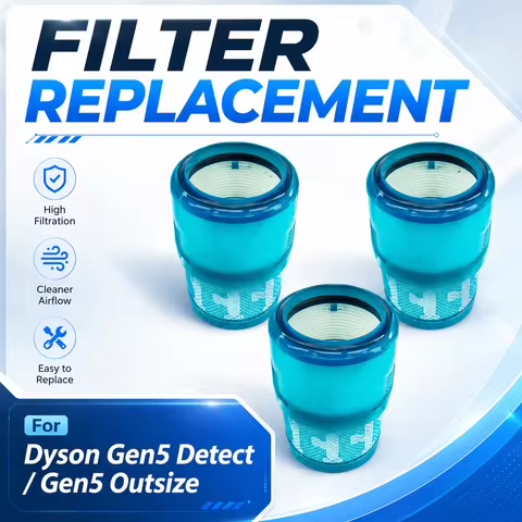 Compatible For Dyson Gen5 Detect /Outsize Vacuum Cleaner Accessories Washable HEPA Filter Replacemen
