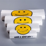 NREK | Smiley Pattern Transparent Hand-carry Plastic Shopping Bag