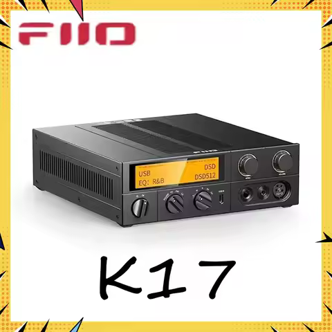 Fiio K17 Dsd Decoding Desktop DAC AMP All-In-One Headphone Power Amplifier Hifi Hi-Res Decoder Ak419