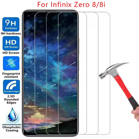 phone case for infinix zero 8 8i tempered glass on infinity zero8 zero8i 8 i i8 back cover 360 ifini