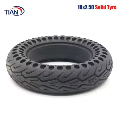 10x2.50 Honeycomb Solid Tyre 10 inch Thickened Double Honeycomb for Quick 3 ZERO 10X Inokim OX Foldi