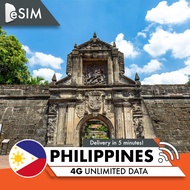 Esim Philippines 1-8 Days Unlimited 4G Data Roaming Sim Card