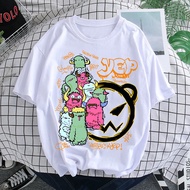OVERSIZED SHIRT Man Monsters Yep-Yep Aliens Sesame Street T Shirt Popcloset Baju Perempuan Tshirt Wo