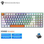 [จัดส่งภายใน 3 วัน]Machenike K500 Hot Swappable Mechanical Keyboard สามโหมดไร้สายบลูทูธ/2.4G/คีย์บอร