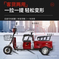Electric Tricycle Stall Adult Elderly Scooter Small Household Passenger Goods Female Pick-up Children Battery Car