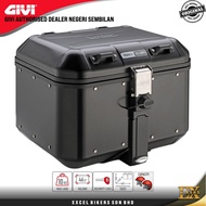 GIVI BOX DLM46B TREKKER DOLOMITI BLACK/ GIVI TOP BOX / ALUMINIUM TOP BOX/46 LITER TOP BOX
