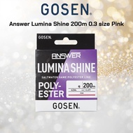 Gosen Answer Lumina Shine 200m 0.3 size Pink
