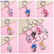 MAOYE Sonic Key Chain, Cartoon Character Tails Sonic Keyring, Hanging Accessory Shadow Acrylic Mini 