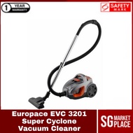 Europace EVC 3201 Super Cyclone Vacuum Cleaner w Strong 2,000W Motor. Safety Mark Approved. 1Yr wty. Local SG Stock.