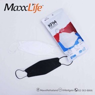 Maxxlife หน้ากาก KF94 หน้ากากอนามัย ทรงเกาหลี CERTIFICATE KN95 1 แพคมี 10 ชิ้น สีดำ  / สีขาว