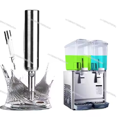 Two-cylinder juice machine Drink container 9L *2 Commercial Juice Dispenser Cool & Hot Beverage Mach