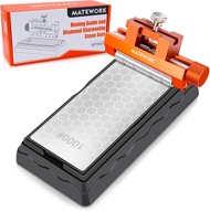 Chisel Sharpening Kit with Diamond Sharpening Stone Honing Guide Tool Sharpener Jig for Chisel Plane