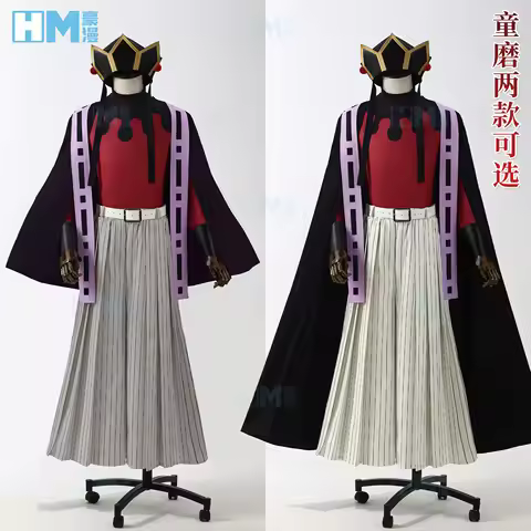 High Quality Anime Douma Cosplay Costume Wig Fan Kimetsu Douma Cosplay Kimono Outfit Halloween Costu