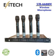 EZITECH UR6688N 4 CHANNEL UHF WIRELESS HANDHELD MICROPHONE