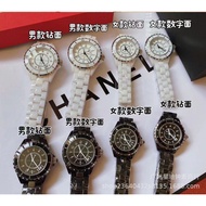 Preferred❤ Retro Summer Ceramic Watch j12 Couple Watch Trendy Influencer Student Quartz Men Women Wa