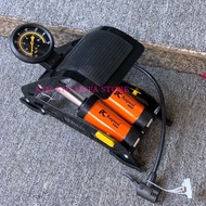 Bơm hơi bơm đạp chân 2 xilanh gofuther - Bơm hơi xe đạp xe máy oto